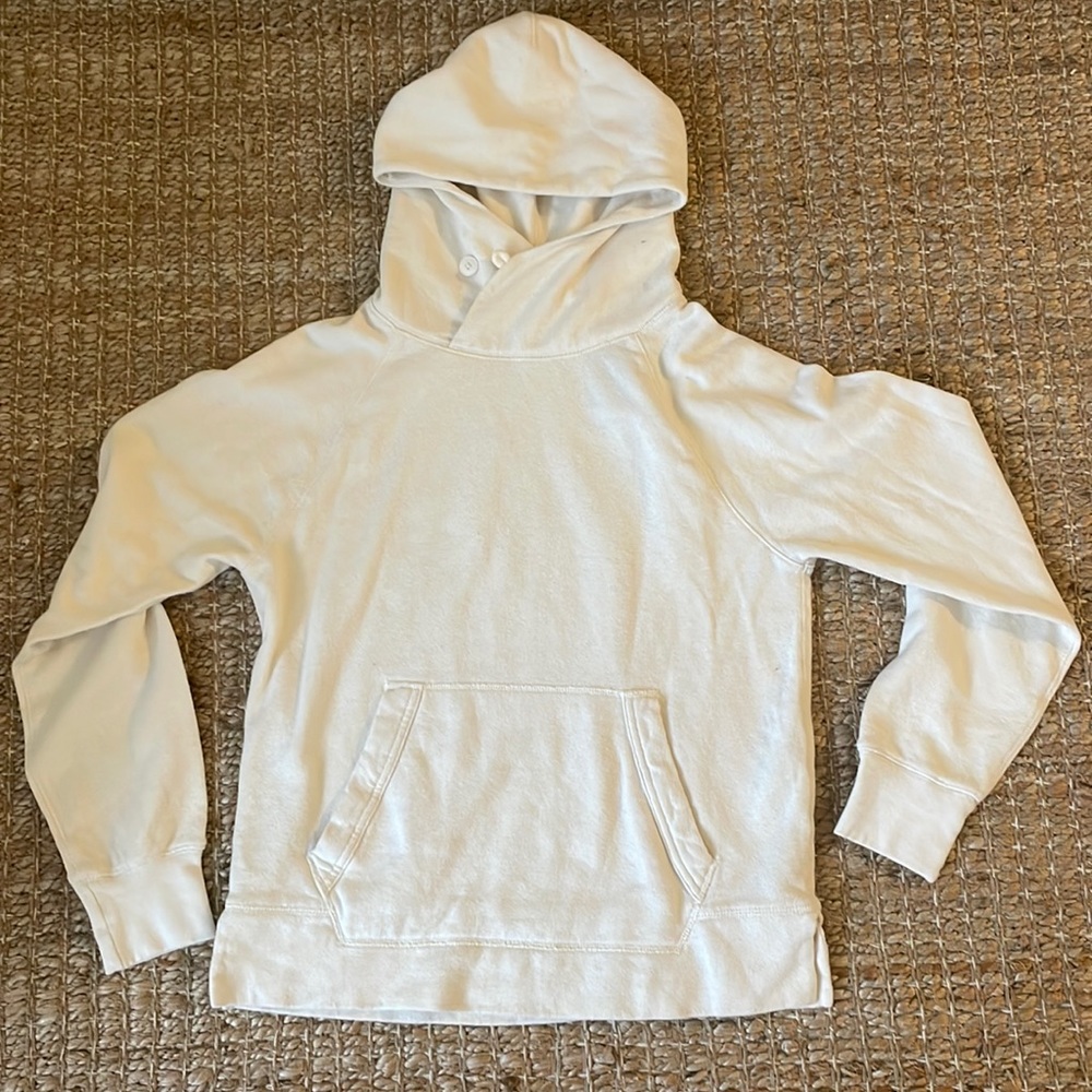 Cream Madewell Cowl Neck Summer Sweatshirt Small